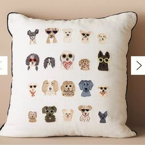 Rifle Paper Co. x Loloi Dog Days Embroidered Pillow